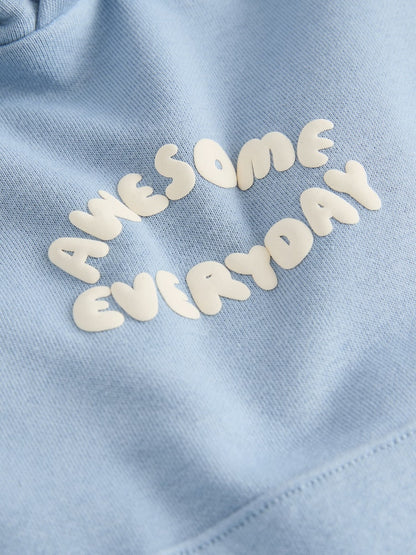 Blue Back Print Hoodie and Joggers Set (3mths-7yrs)