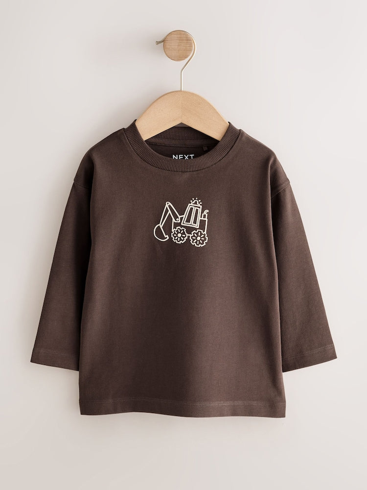 Neutral Digger Long Sleeve Graphic