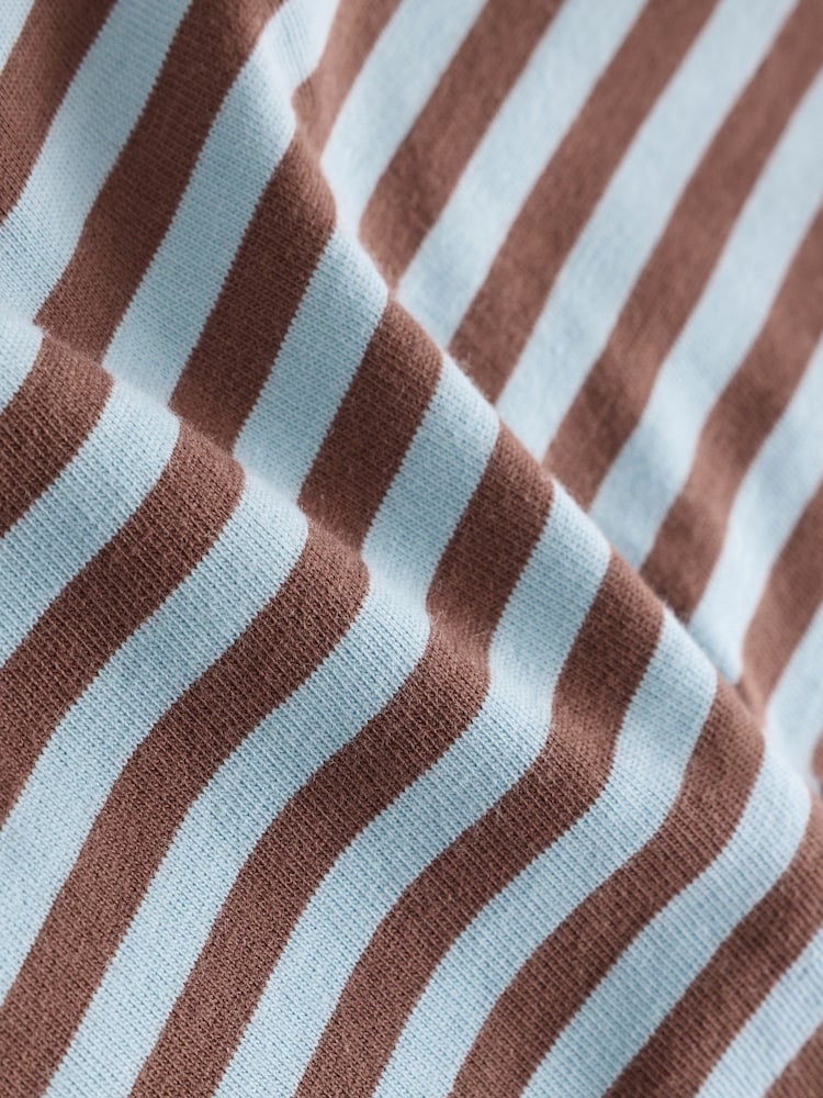 Blue Stripe Car Long Sleeve Graphic