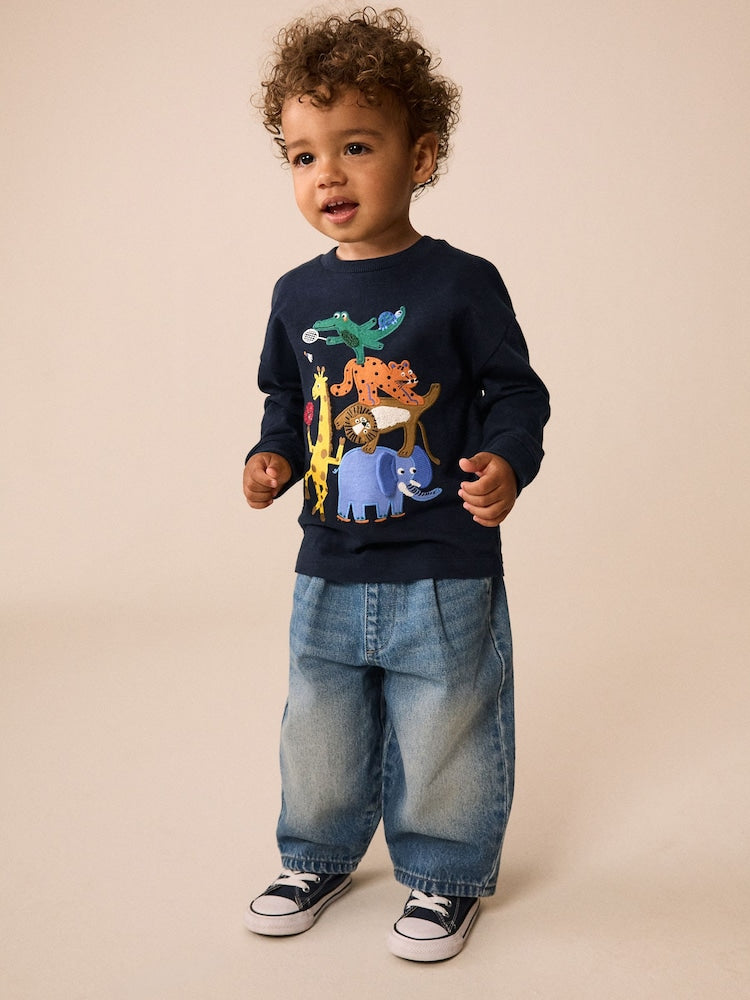 Dark Navy Safari Animal