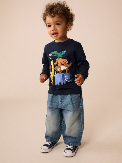 Dark Navy Safari Animal