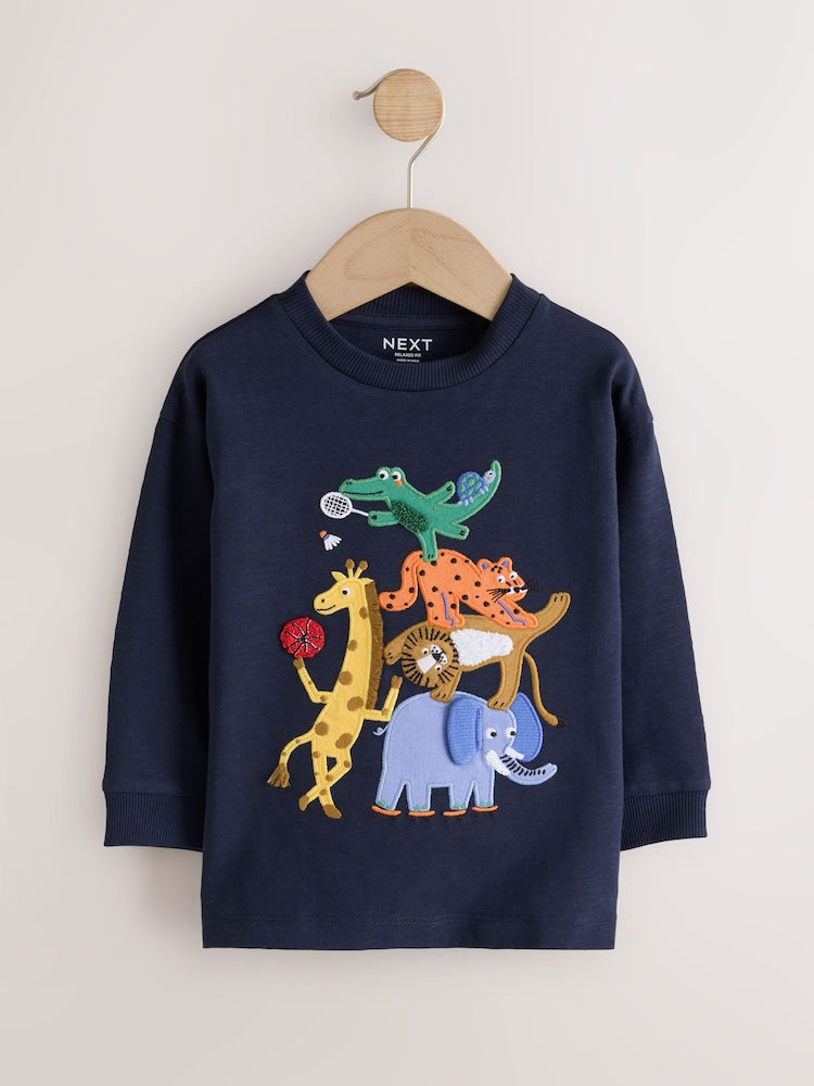 Dark Navy Safari Animal