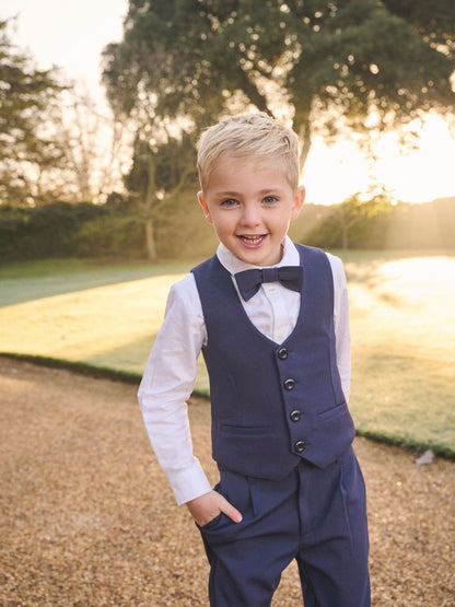 Angel &amp; Rocket Blue Maddox Smart Waistcoat Set
