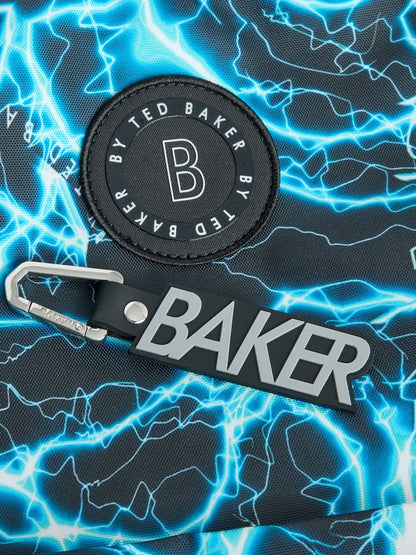 Baker by Ted Baker Blue Back To School Childrens Lightning Storm Backpack