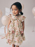 Floral Sleeveless Lace Collar Tiered Dress (3mths-7yrs) - Floral Sleeveless Lace Collar Tiered / 12-18 Months (80-86cm)