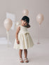 Ecru Sleeveless Scuba Textured Dress (3mths-7yrs) - Ecru Sleeveless Scuba Textured / 12-18 Months (80-86cm)