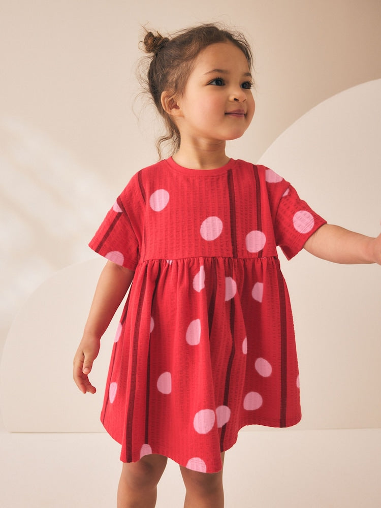 Red Pink Polka Dot
