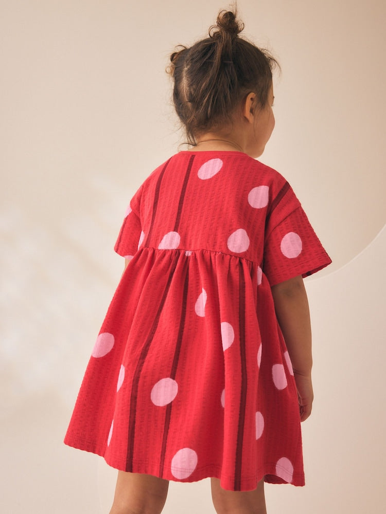 Red Pink Polka Dot
