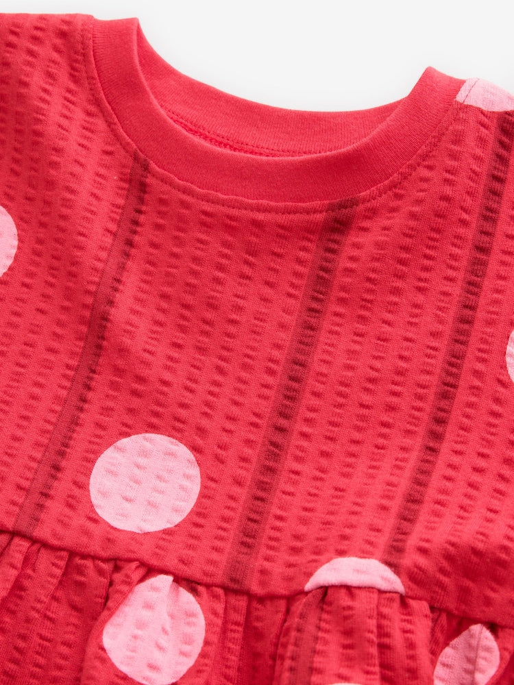 Red Pink Polka Dot