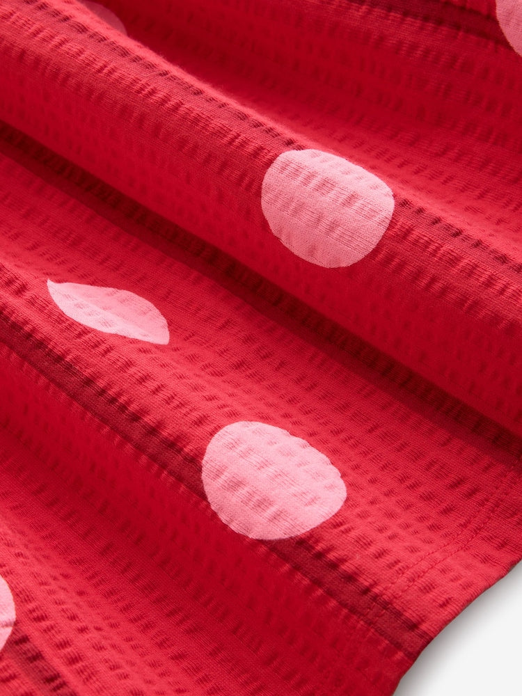 Red Pink Polka Dot