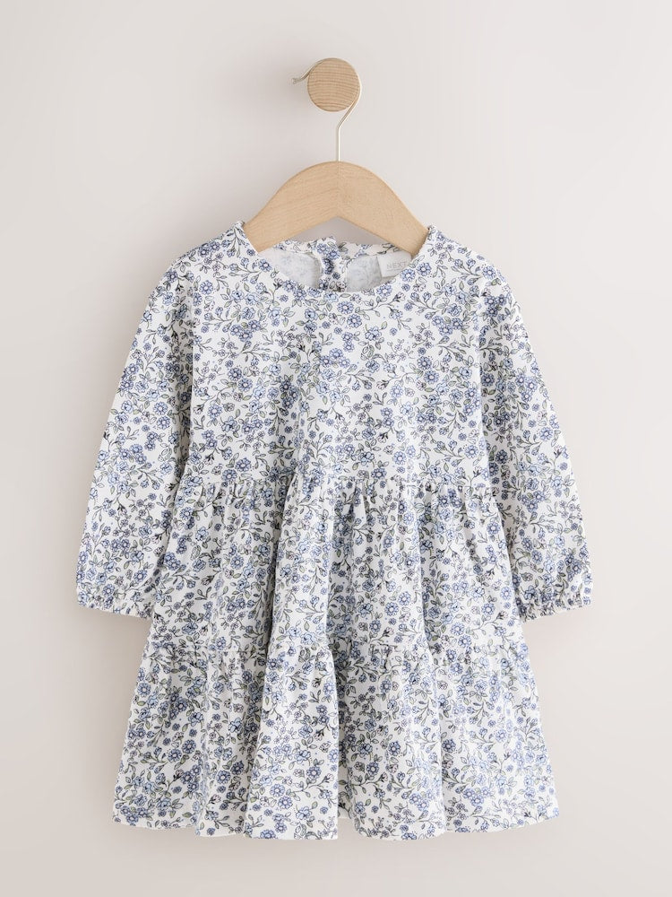 Ecru Blue Ditsy