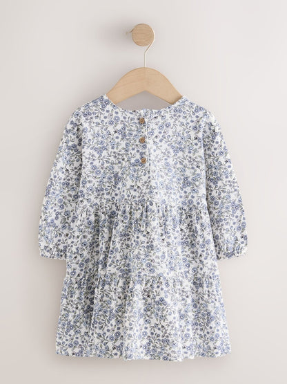 Ecru Blue Ditsy