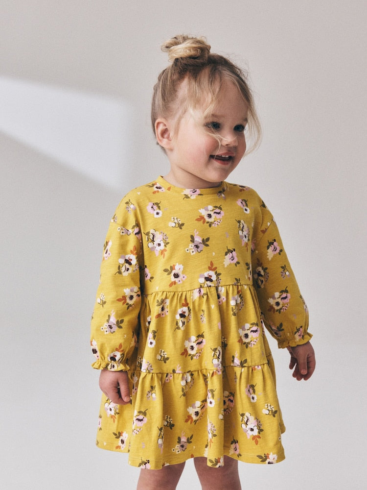 Ochre Yellow Floral