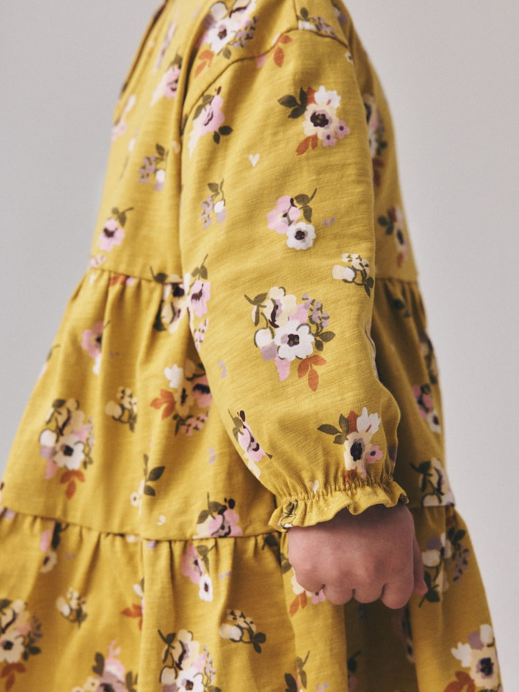 Ochre Yellow Floral