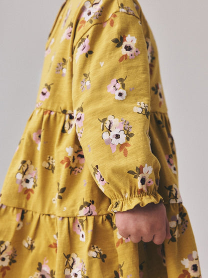 Ochre Yellow Floral