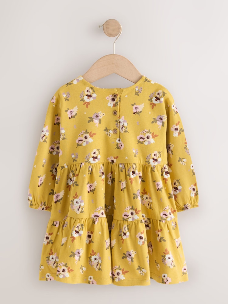 Ochre Yellow Floral