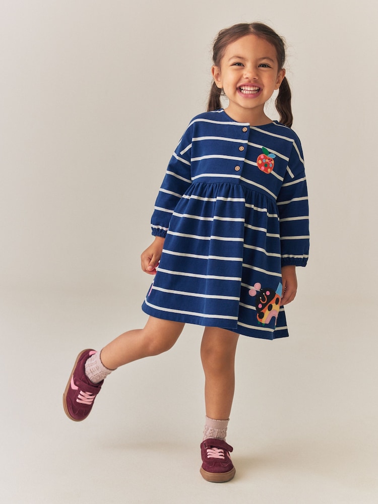Navy Stripe Ladybird (3mths-7yrs)
