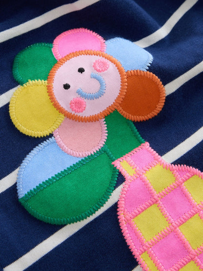 Navy Stripe Ladybird (3mths-7yrs)