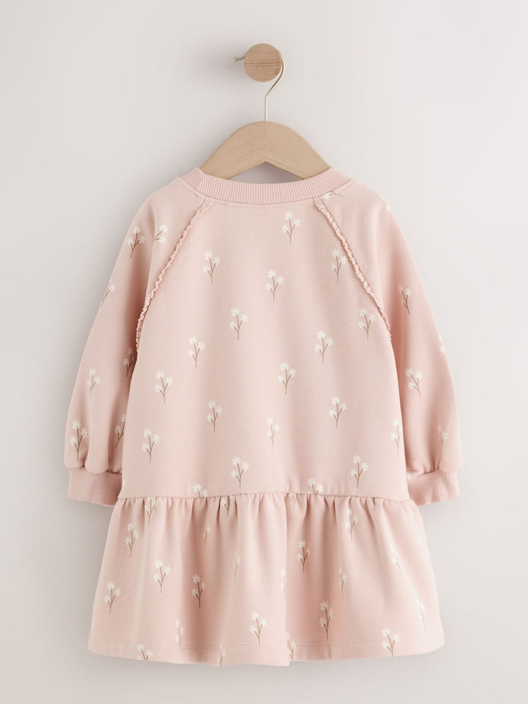 Cream Pink Ditsy Floral