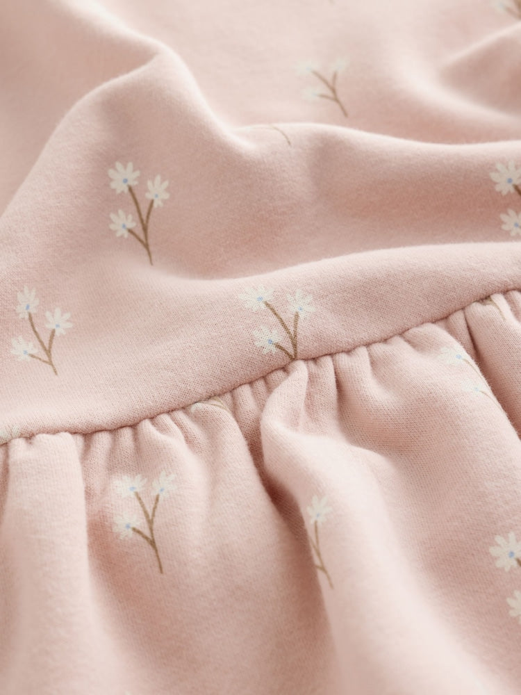 Cream Pink Ditsy Floral