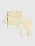 River Island Yellow Broderie Sweatshirt & Leggings Set - Yellow / Up To 3 Months (50 - 62cm)