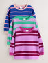 Purple Stripe Stripe T-Shirts 3PK (3mths-7yrs) - Purple Stripe / 12-18 Months (80-86cm)