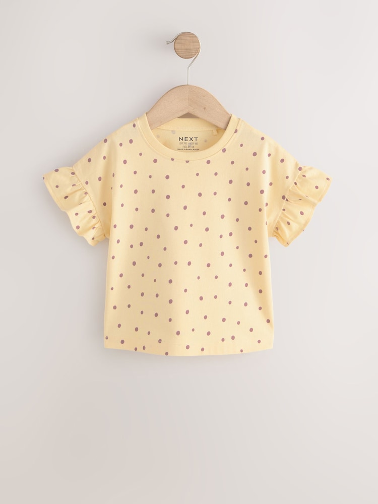 Neutral Pink Cat T-Shirts 4 Pack (3mths-7yrs)