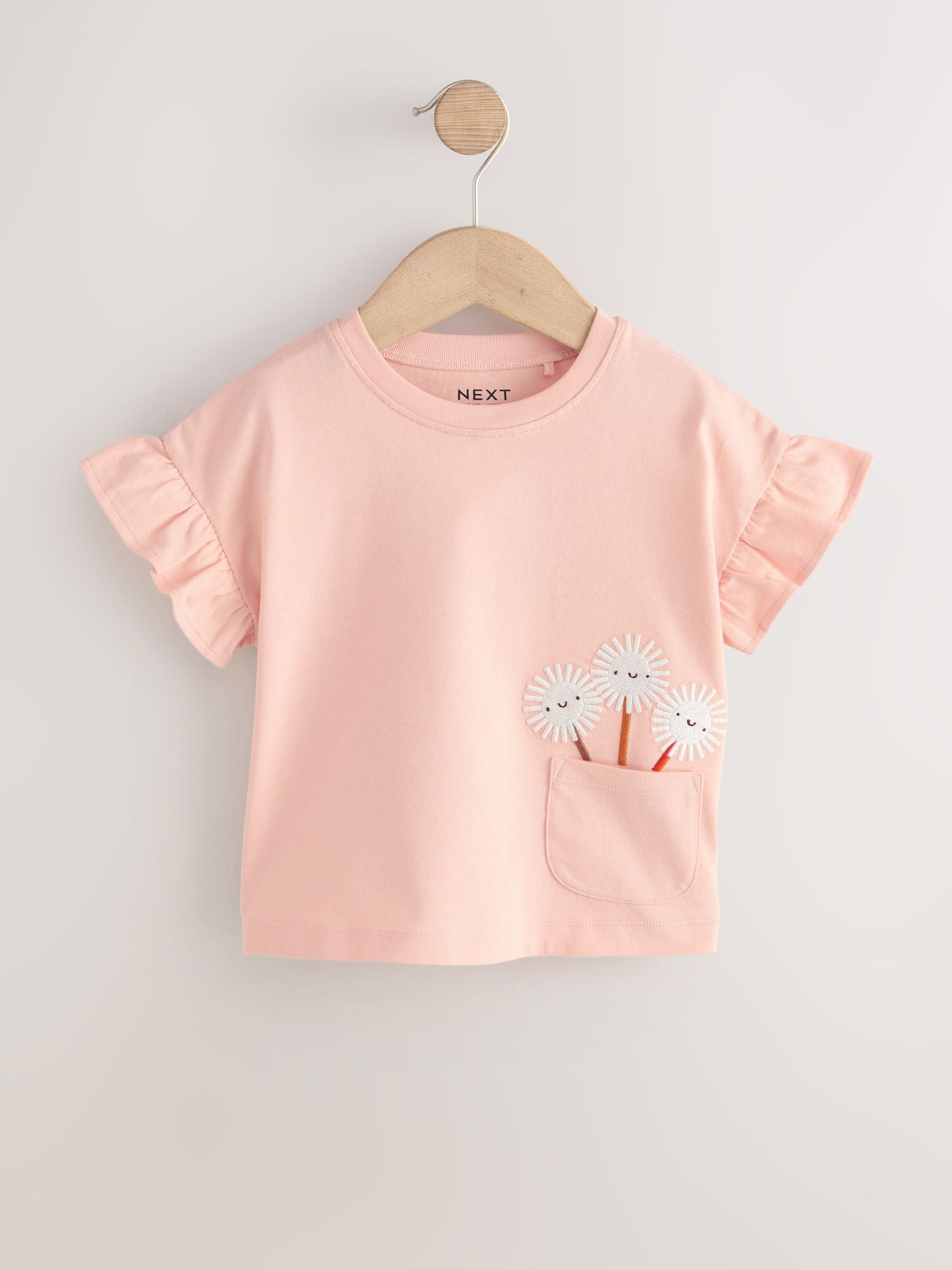 Neutral Pink Cat Short Sleeve T-Shirts 4 Pack (3mths-7yrs) - Size 3-6 Months (62-68cm)