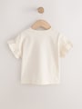 Neutral Pink Cat Short Sleeve T-Shirts 4 Pack (3mths-7yrs) - Size 3-6 Months (62-68cm)