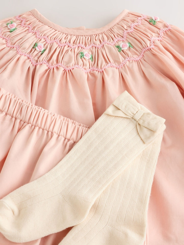 Pink Smock Woven