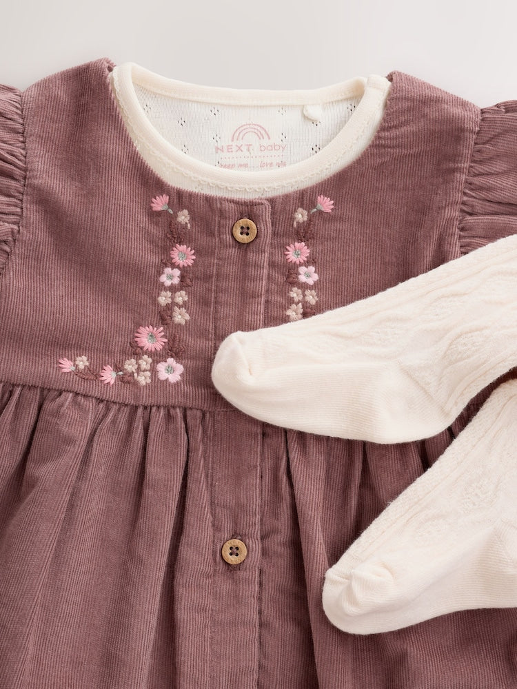 Chocolate Brown Floral