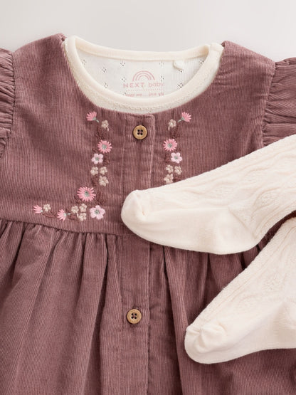 Chocolate Brown Floral