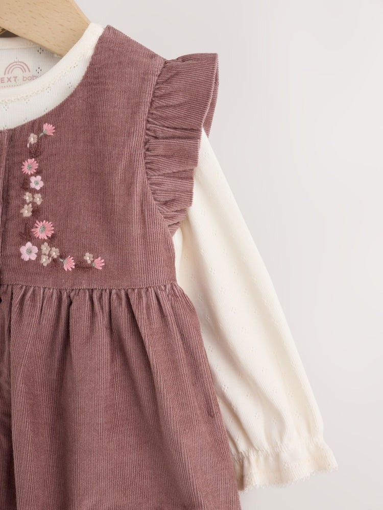 Chocolate Brown Floral