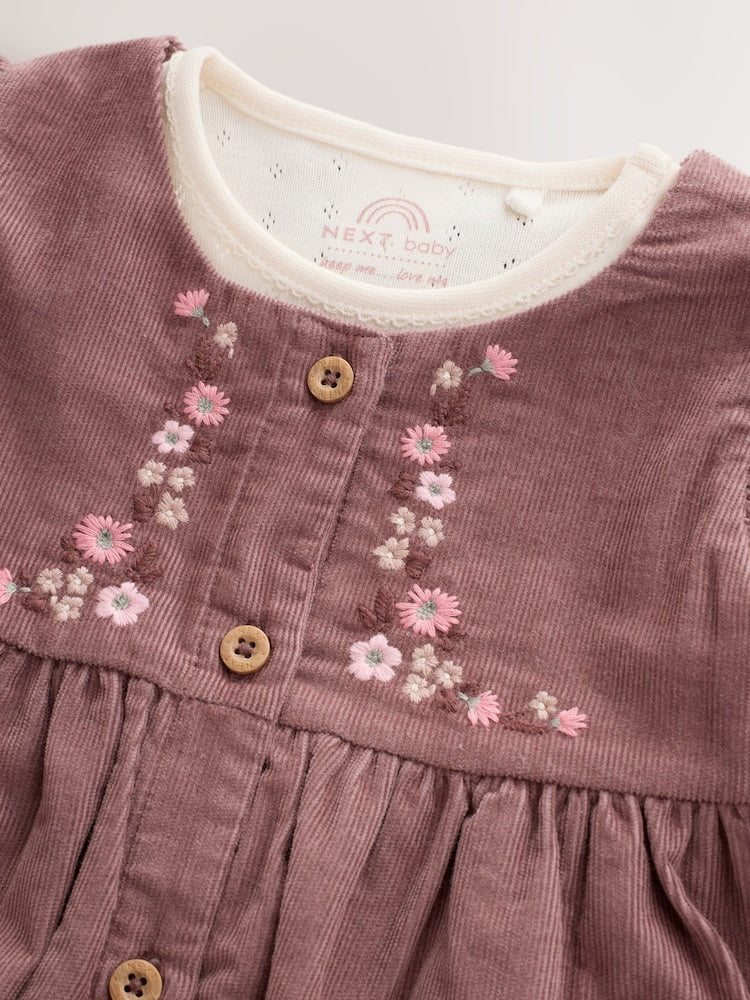 Chocolate Brown Floral