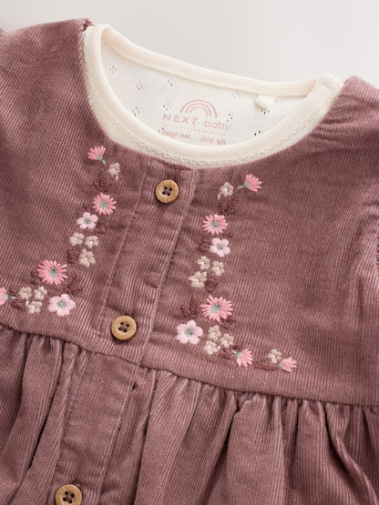 Chocolate Brown Floral