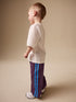 Burgundy Red Wide Leg Side Stripe Joggers (3mths-7yrs) - Size 3-6 Months (62-68cm) - Burgundy Red