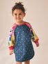 Animal Charcater Raglan Denim Dress (3mths-8yrs) - Animal Charcater Raglan Denim / 12-18 Months (80-86cm)
