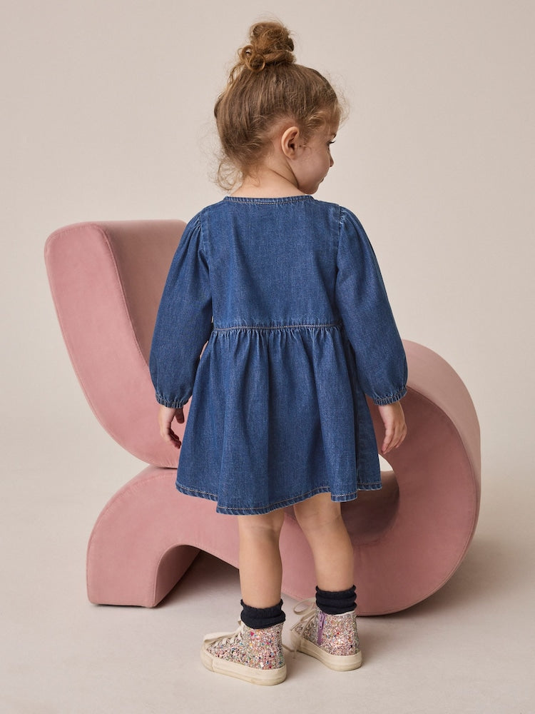 Blue Denim Long Sleeve Denim