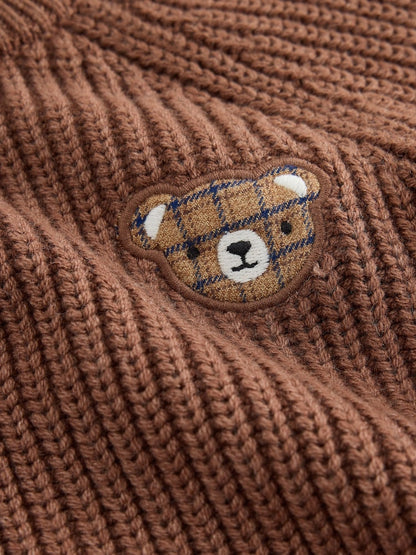 Brown Knitted Jumper and Wide Leg Trousers Set (3mths-7yrs)
