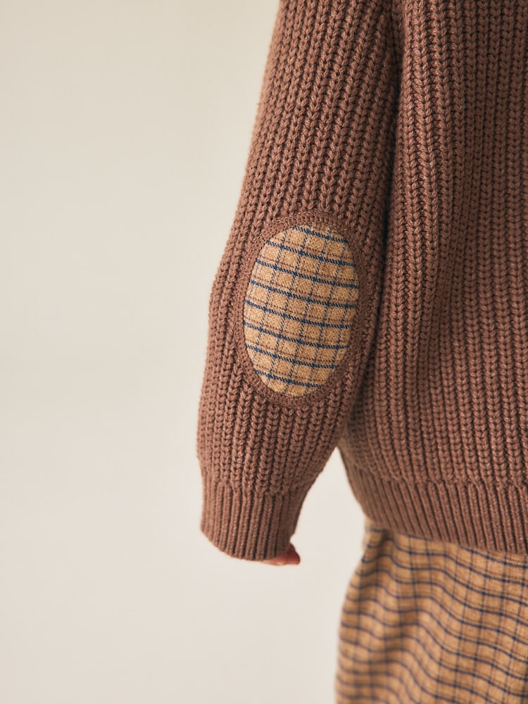 Brown Knitted Jumper and Wide Leg Trousers Set (3mths-7yrs)