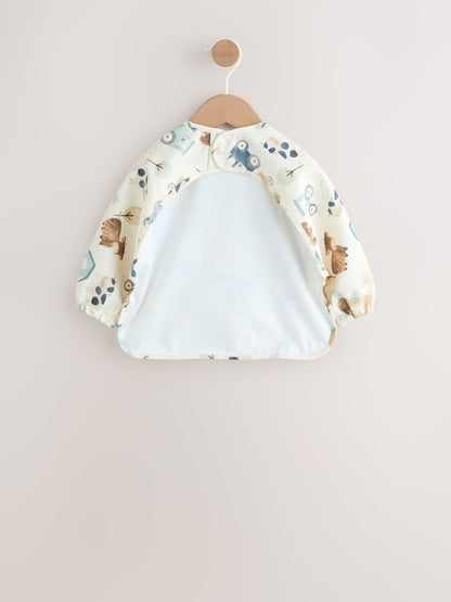 Neutral Weaning And Feeding Sleeved Bib - Size 6-12 Months (68-80cm)