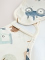 Neutral Weaning And Feeding Sleeved Bib - Size 6-12 Months (68-80cm)