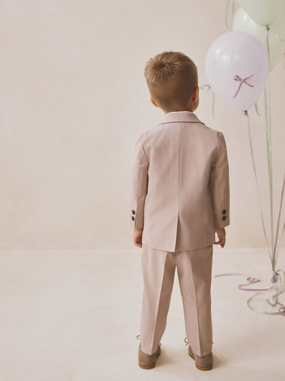 Pink Blazer Shirt Trousers and Bow Tie Set (3mths-9yrs)