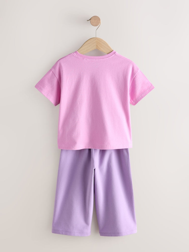 Green/Pink Top &amp; Trousers Set 2 Pack (3mths-7yrs)