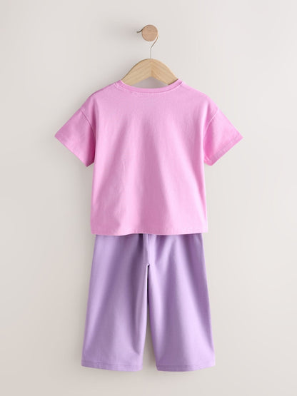 Green/Pink Top &amp; Trousers Set 2 Pack (3mths-7yrs)