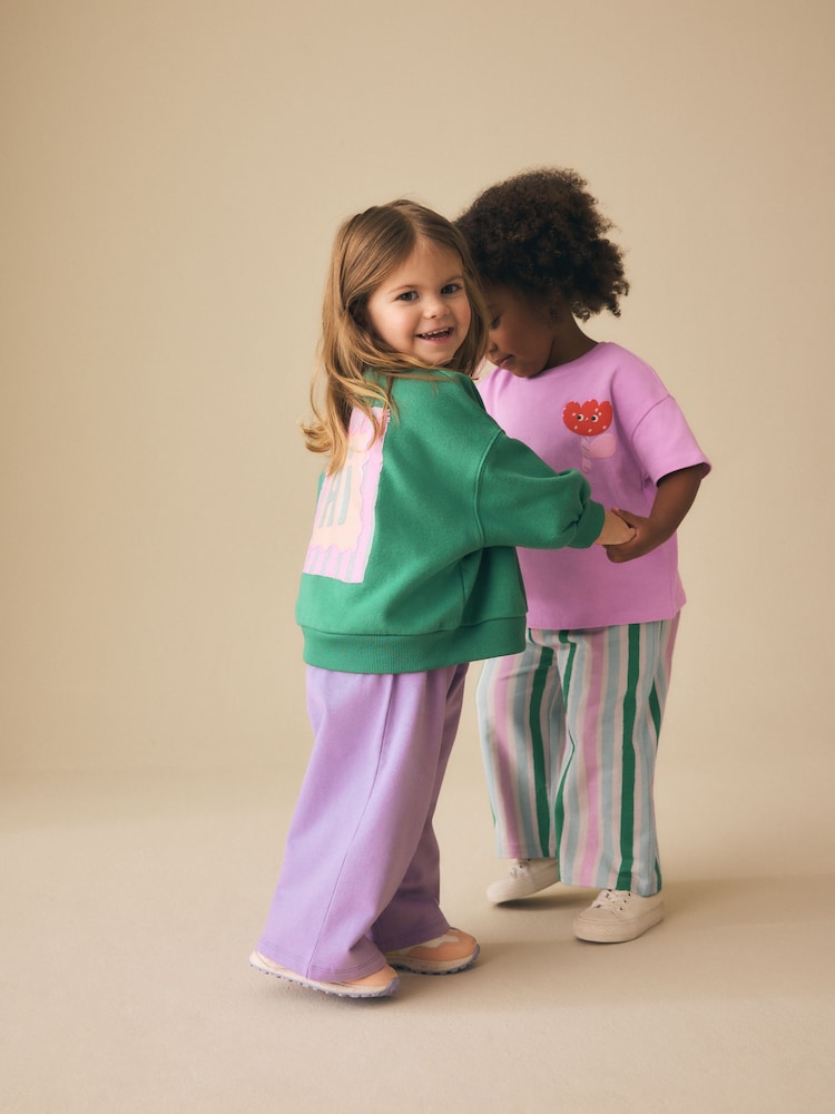 Green/Pink Top &amp; Trousers Set 2 Pack (3mths-7yrs)