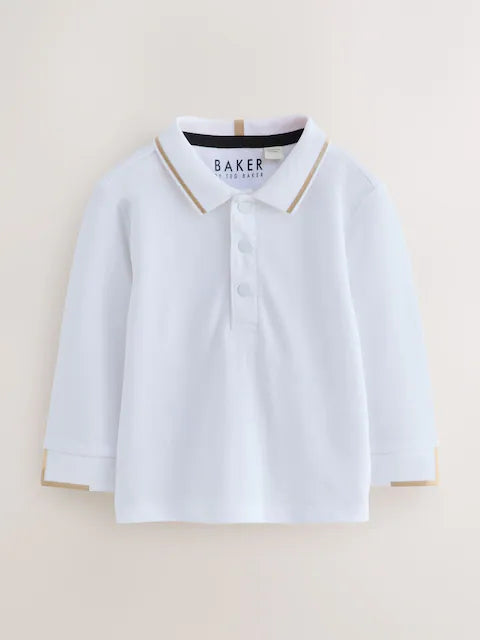Baker by Ted Baker Stone Dungaree and Polo Shirt Set