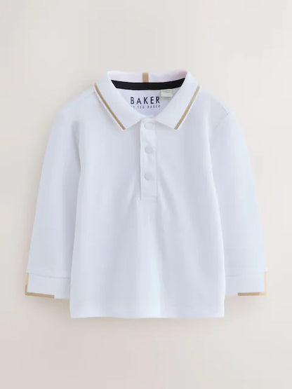 Baker by Ted Baker Stone Dungaree and Polo Shirt Set