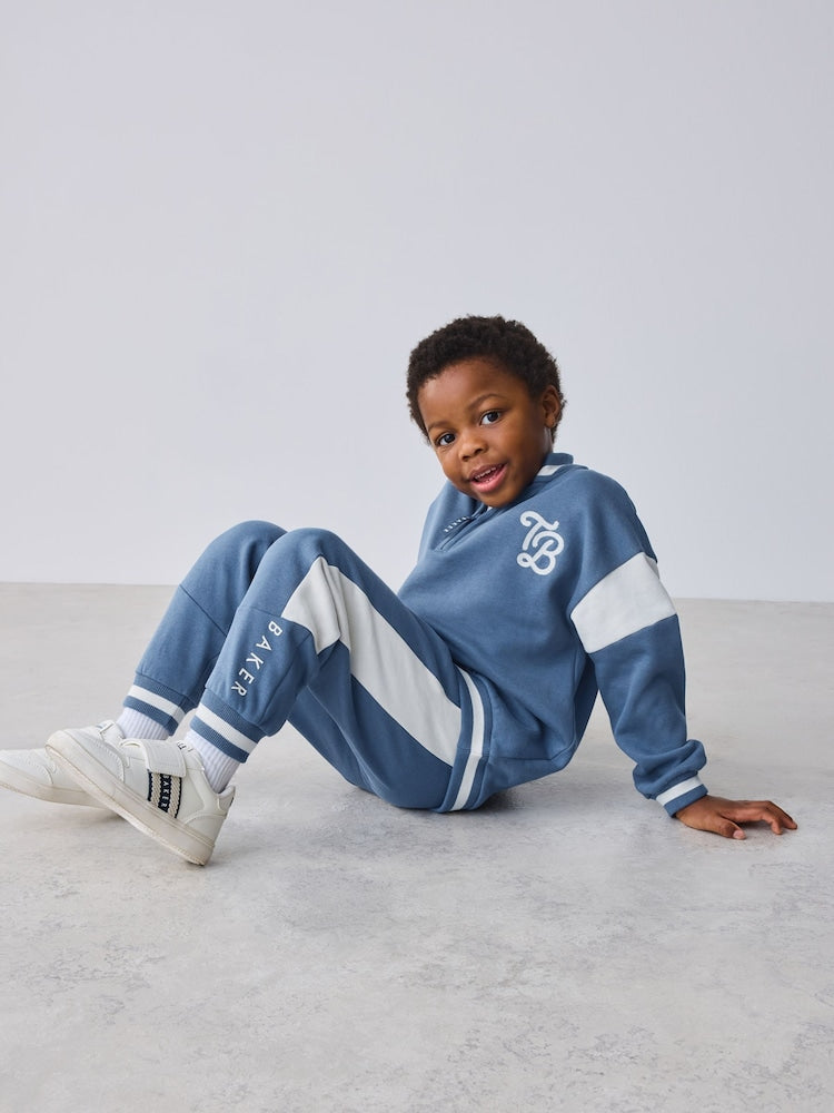 Baker by Ted Baker Blue Varsity Sweatshirt and Joggers Set