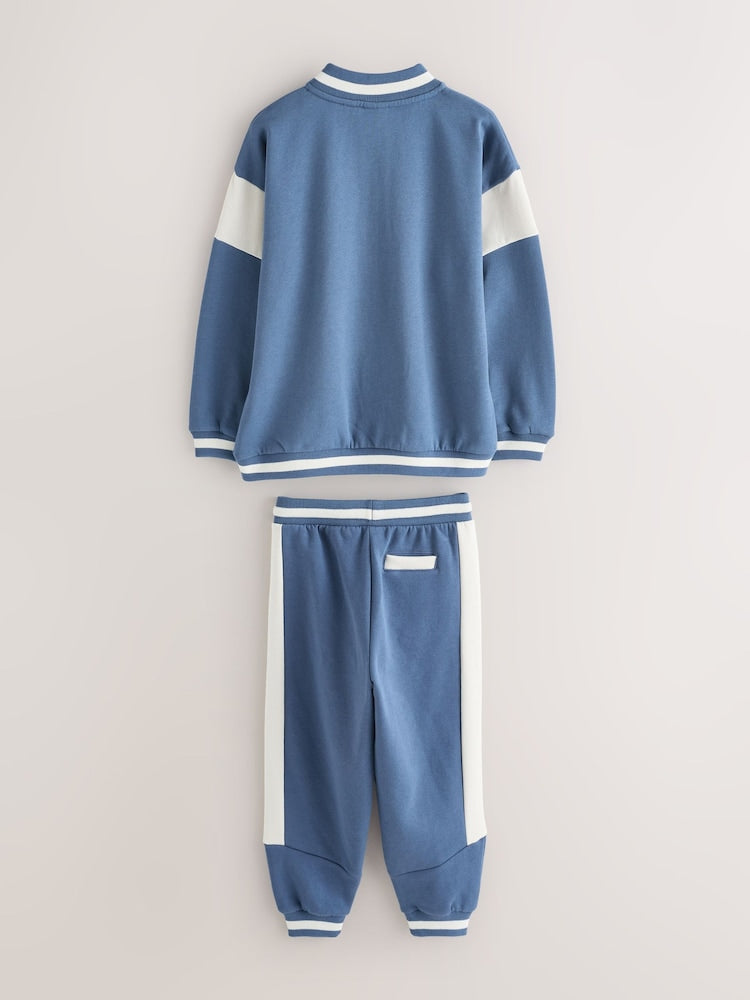 Baker by Ted Baker Blue Varsity Sweatshirt and Joggers Set